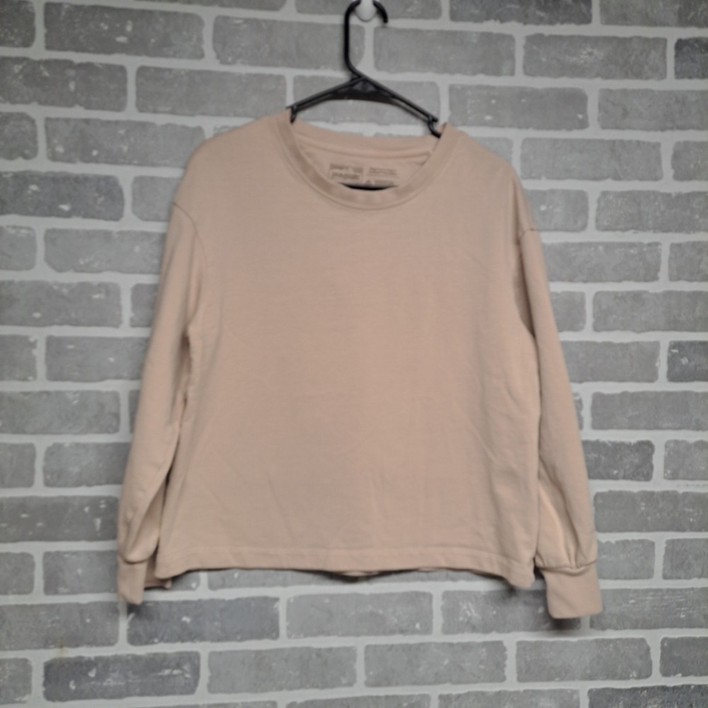 Patagonia‎ Womens Beige Crew Neck Pullover Sweatshirt  Size Medium